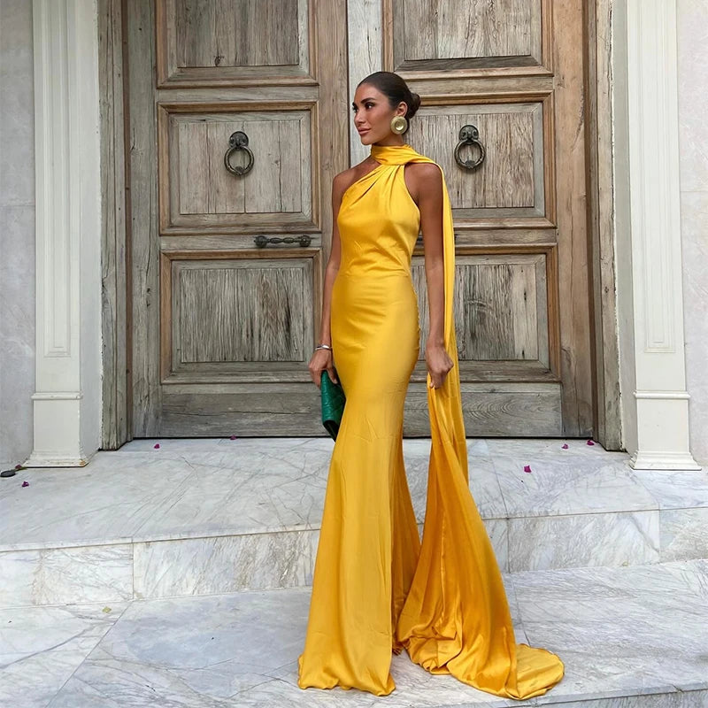 Sexy Satin Ribbon Party Dress