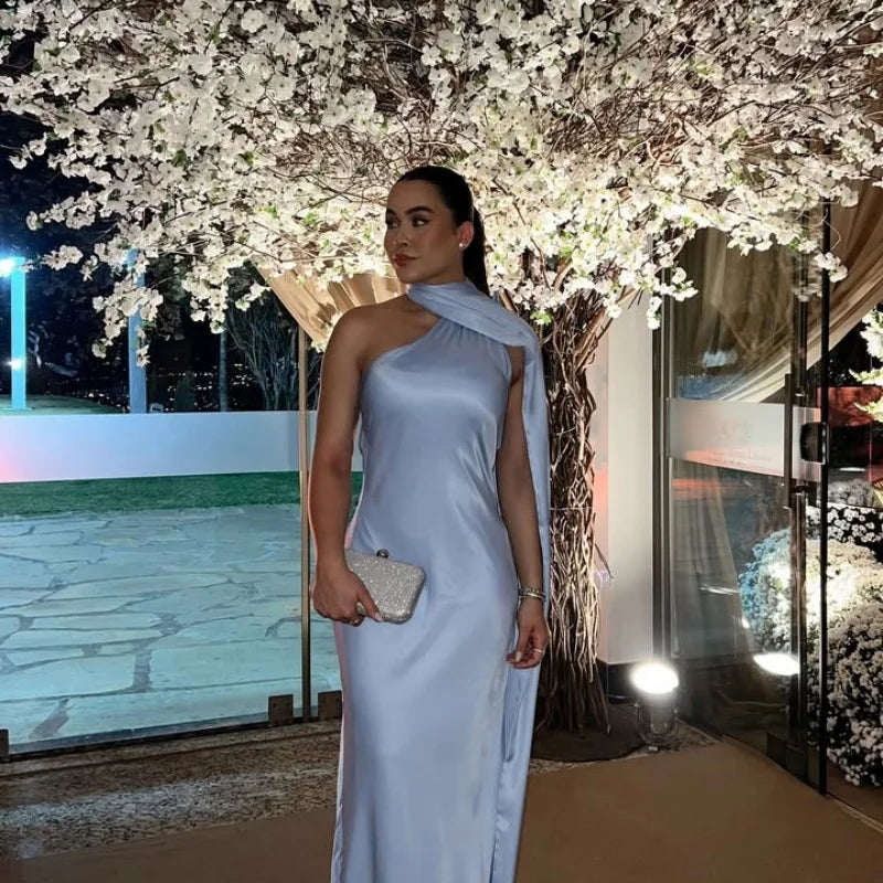 Sexy Satin Ribbon Party Dress