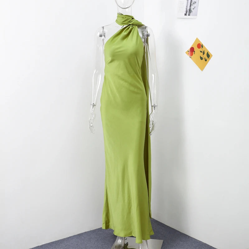 Sexy Satin Ribbon Party Dress