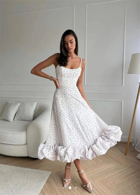 Vintage Floral Midi Sundress