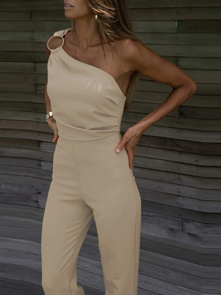 Sexy Backless Sleeveless Jumpsuit Summer Women Elegant