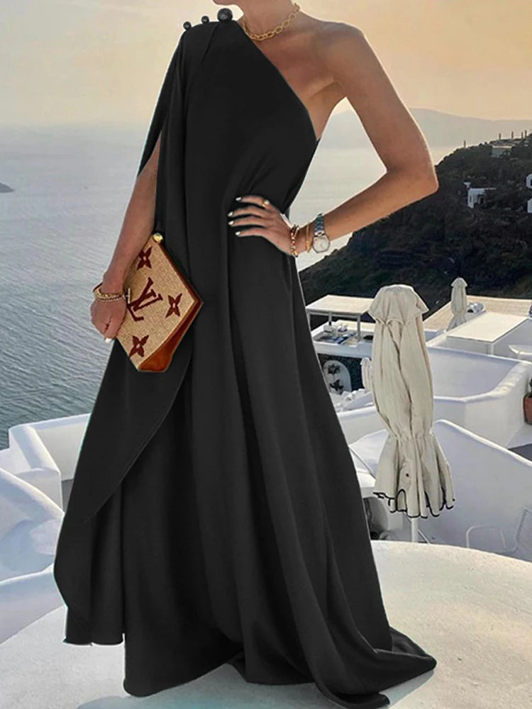 Women Sexy Off Shoulder Boho Long Dress Elegant