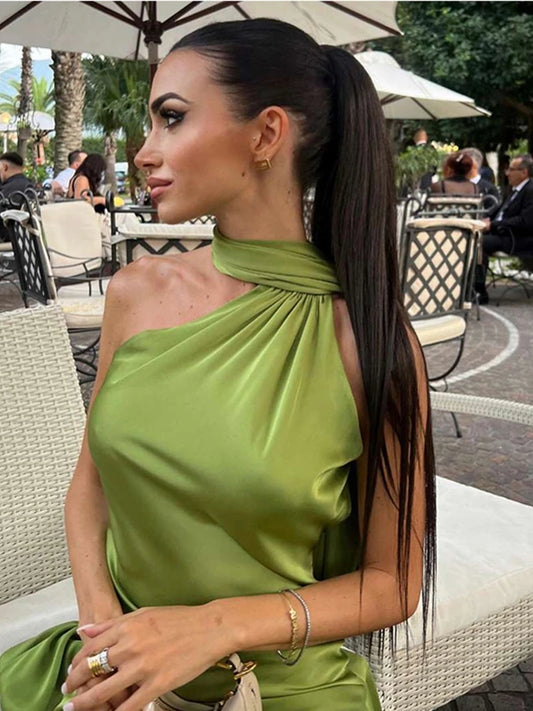 Sexy Satin Ribbon Party Dress