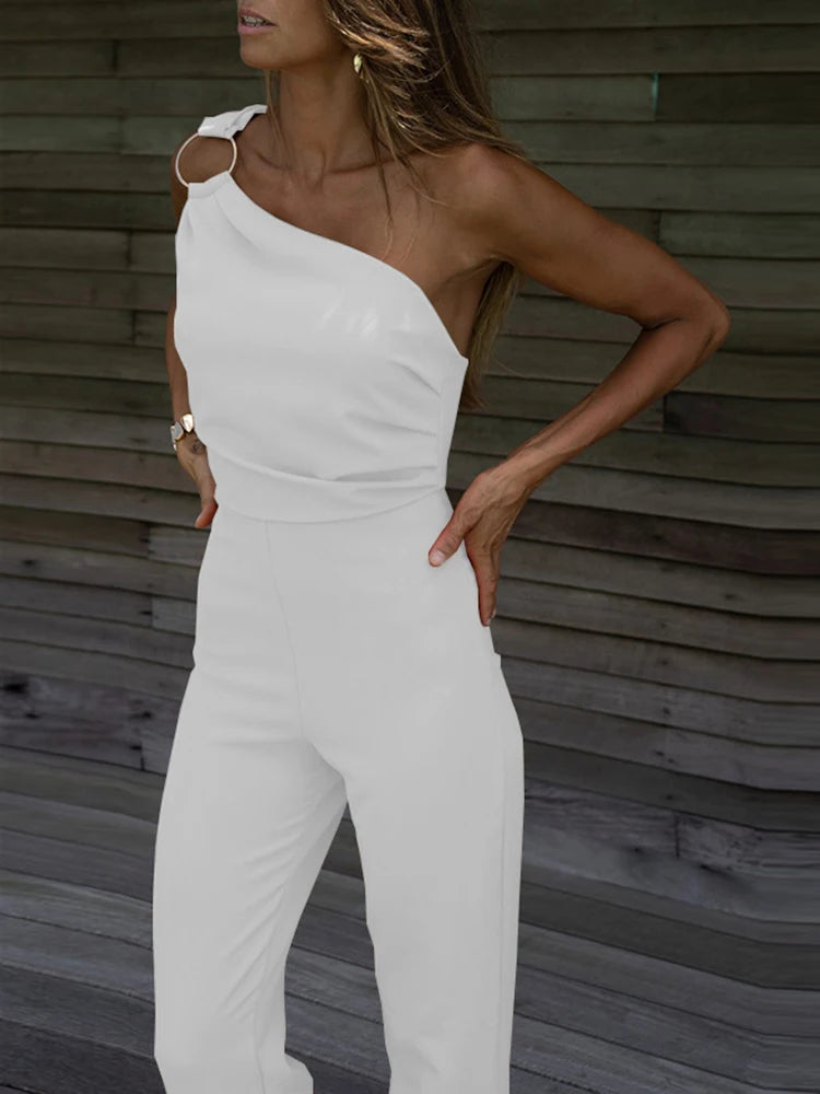 Sexy Backless Sleeveless Jumpsuit Summer Women Elegant
